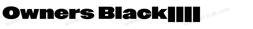 Owners Black字体转换